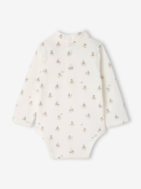 Lot de 2 bodies col roulé bébé garçon écru - vertbaudet enfant 