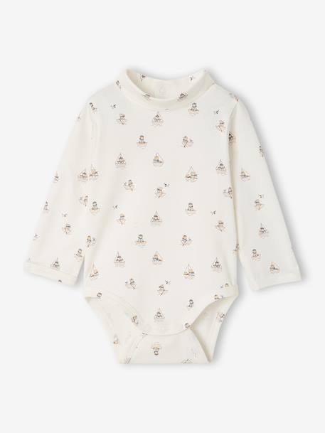 Set van 2 babybody's met col ecru - vertbaudet enfant 