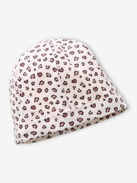 Meisjesset muts en colsjaal van jersey beige - vertbaudet enfant 
