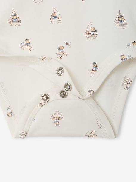 Lot de 2 bodies col roulé bébé garçon écru - vertbaudet enfant 