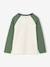 T-shirt manches longues garçon bordeaux+ocre+vert sauge - vertbaudet enfant 