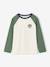Jongensshirt met lange mouwen bordeauxrood+okergeel+saliegroen - vertbaudet enfant 