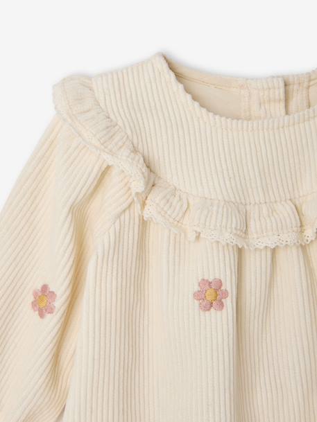 Ensemble robe et collants naissance vanille - vertbaudet enfant 