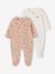 Set van 2 babypyjama's voor pasgeborenen beige - vertbaudet enfant 