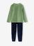 Set van 2 velours jongenspyjama's groen - vertbaudet enfant 
