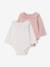 Lot de 2 bodies naissance manches longues à col rose pâle - vertbaudet enfant 