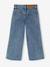 Jean large fille brodé bleu foncé+bleu jean+bleu moyen+denim bleached - vertbaudet enfant 