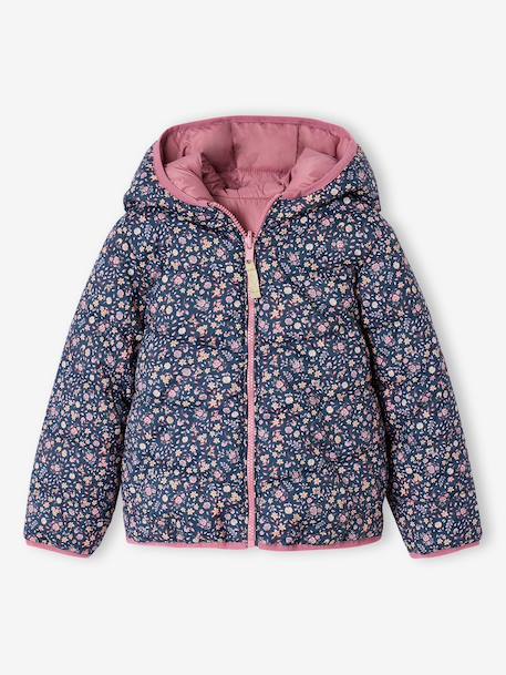Fille-Manteau, veste-Doudoune fille légère réversible