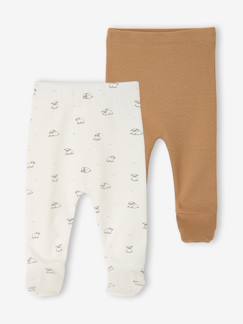Bébé-Pantalon, jean-Lot de 2 pantalons naissance à pieds