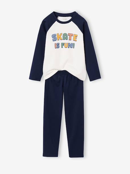 Lot de 2 pyjamas garçon bleu grisé - vertbaudet enfant 