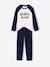 Lot de 2 pyjamas garçon bleu grisé - vertbaudet enfant 