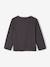 Set van 3 BASICS meisjesshirts met lange mouwen antraciet+ecru+grijsblauw+indigoblauw+koraal+zachtpaars - vertbaudet enfant 