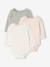 Set van 3 babyrompers met lange mouwen lichtroze - vertbaudet enfant 