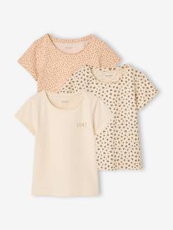 Fille-Sous-vêtement-Lot de 3 T-shirts manches courtes fille