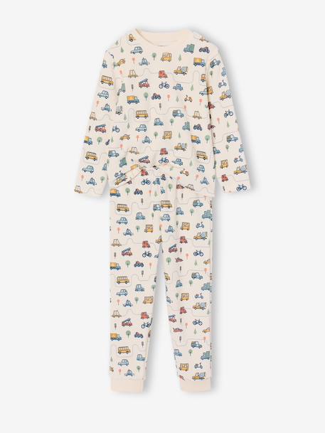 Set van 2 velours jongenspyjama's groen - vertbaudet enfant 