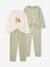 Lot 2 pyjamas fille vert sauge - vertbaudet enfant 