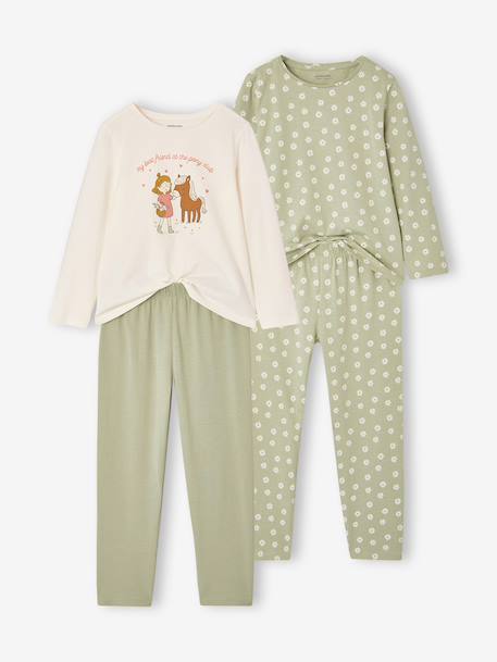 Fille-Pyjama, surpyjama-Lot 2 pyjamas fille