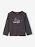 Lot de 3 t-shirts fille fantaisie manches longues anthracite+bleu grisé+corail+écru+indigo+mauve - vertbaudet enfant 