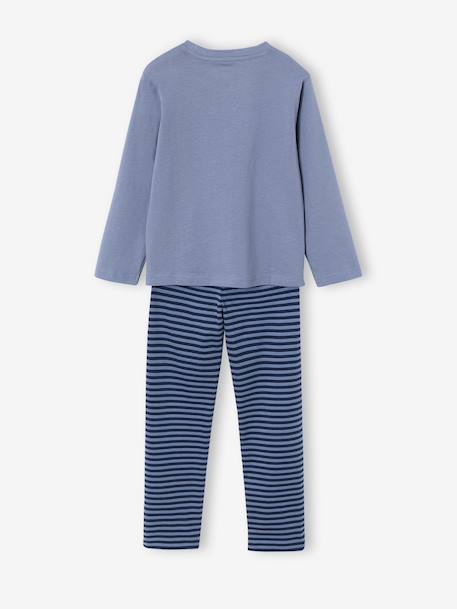 Lot de 2 pyjamas garçon bleu grisé - vertbaudet enfant 