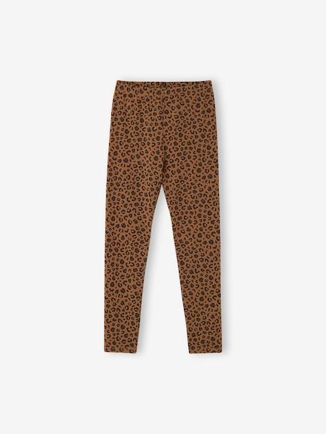 Legging fille capsule mère-fille beige+chocolat - vertbaudet enfant 