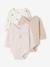 Set van 3 babyrompers met lange mouwen cappuccino - vertbaudet enfant 