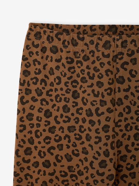Legging fille capsule mère-fille beige+chocolat - vertbaudet enfant 
