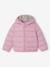 Doudoune fille légère à capuche lilas+marine+prune+rose+vert de gris - vertbaudet enfant 