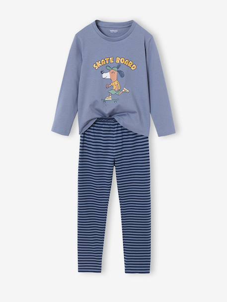 Lot de 2 pyjamas garçon bleu grisé - vertbaudet enfant 