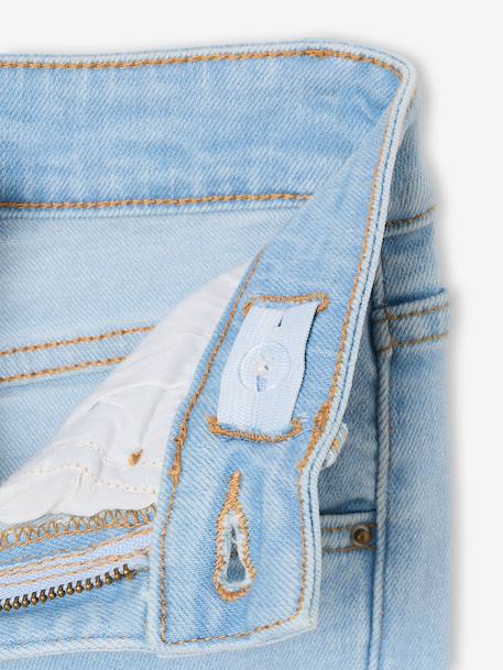 Jean flare fille bleu clair+bleu moyen+denim gris - vertbaudet enfant 