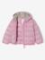Doudoune fille légère à capuche lilas+marine+prune+rose+vert de gris - vertbaudet enfant 