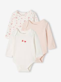 -Lot de 3 bodies manches longues bébé