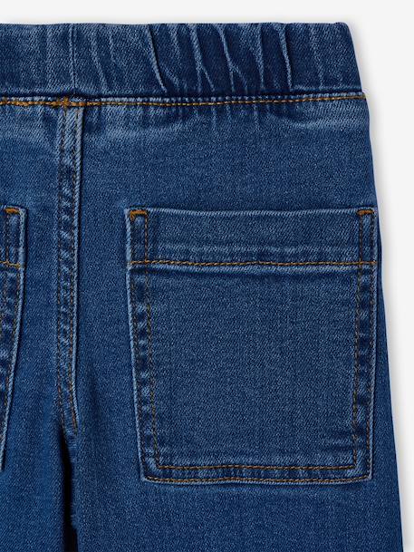 Jean tregging fille large bleu clair+bleu foncé+bleu moyen+denim gris - vertbaudet enfant 