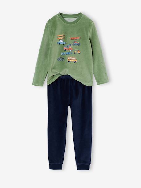 Lot de 2 pyjamas garçon vert - vertbaudet enfant 