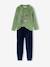 Set van 2 velours jongenspyjama's groen - vertbaudet enfant 
