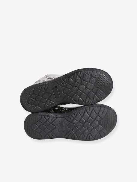 Meisjeslaarzen met rits kleutercollectie antraciet+bruin+zwart - vertbaudet enfant 