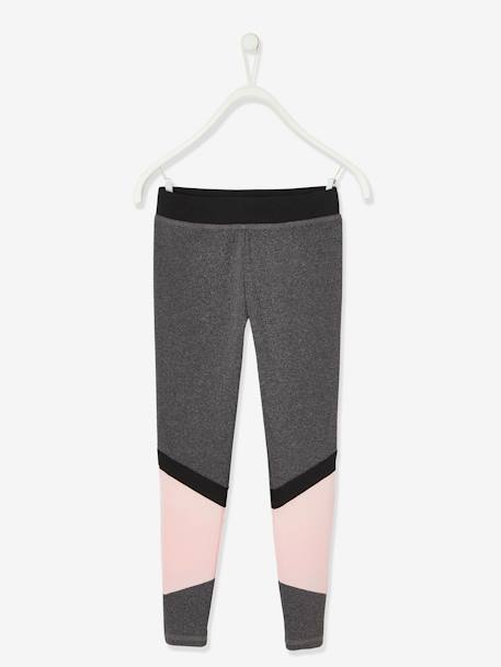 Ensemble de sport débardeur + legging fille matière technique gris chine fonce - vertbaudet enfant 