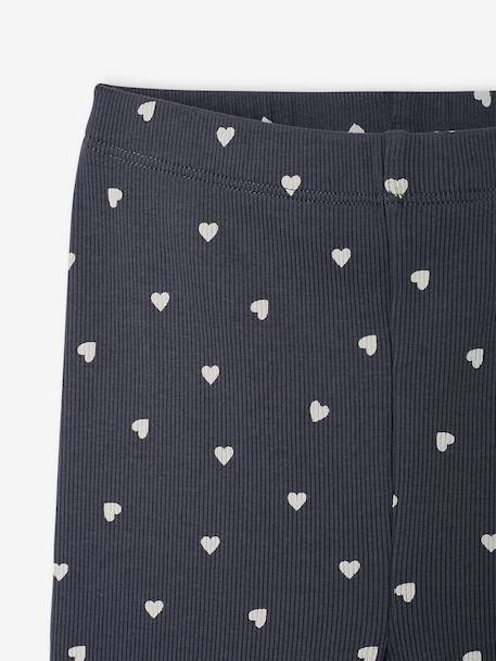 Set van 3 meisjesleggings inktblauw+vanille - vertbaudet enfant 