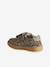 Meisjessneakers leer met klittenband beige+bruin+goudgeel+oudroze - vertbaudet enfant 
