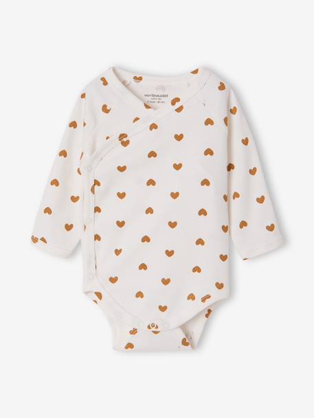 Lot de 5 bodies naissance fille manches longues écru - vertbaudet enfant 