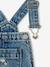 Geborduurde tuinbroek van denim jeansblauw - vertbaudet enfant 