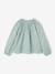 Blouse voor meisjes met gesmokte mouwen ivoor+lichtroze+saliegroen+vanille - vertbaudet enfant 