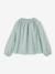 Blouse fille manches smockées ivoire+rose pâle+vanille+vert sauge - vertbaudet enfant 