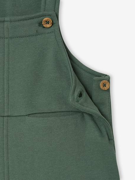 Salopette en molleton bébé marine+vert foncé - vertbaudet enfant 