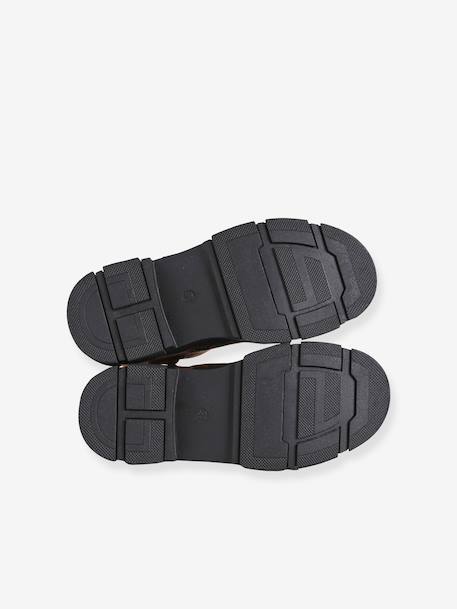 Meisjesboots met rits gemêleerd bruin - vertbaudet enfant 