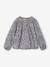 Blouse fille manches smockées ivoire+rose pâle+vanille+vert sauge - vertbaudet enfant 