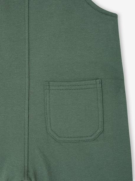Salopette en molleton bébé marine+vert foncé - vertbaudet enfant 