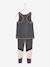 Ensemble de sport débardeur + legging fille matière technique gris chine fonce - vertbaudet enfant 