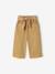 Pantalon bébé fille large ceinture à nouer beige+caramel+violine - vertbaudet enfant 