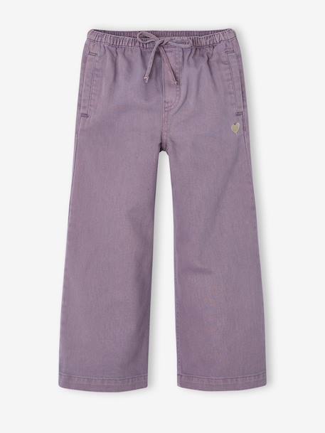 Pantalon large fille mauve+violine - vertbaudet enfant 