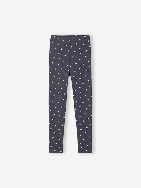 Lot de 3 leggings fille encre+vanille - vertbaudet enfant 